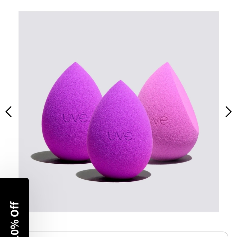Uve Antimicrobial Beauty Blenders 3 full size & 3 mini